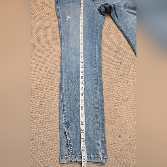 ARMANI EXCHANGE WOMEN'S J19 SUPER-SKINNY SIDE SLIT JEANS SIZE 31 - Picture 11 of 14